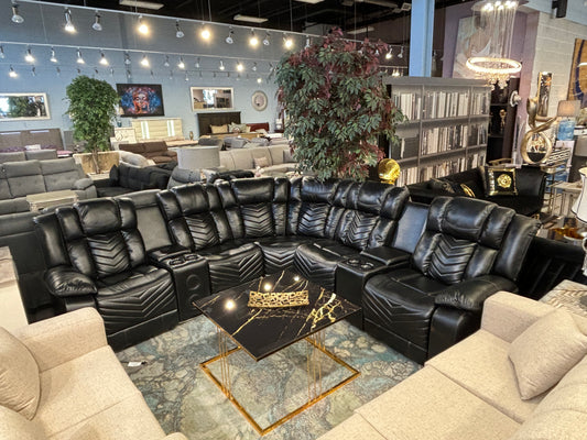 6066 Power Recliner Sectional