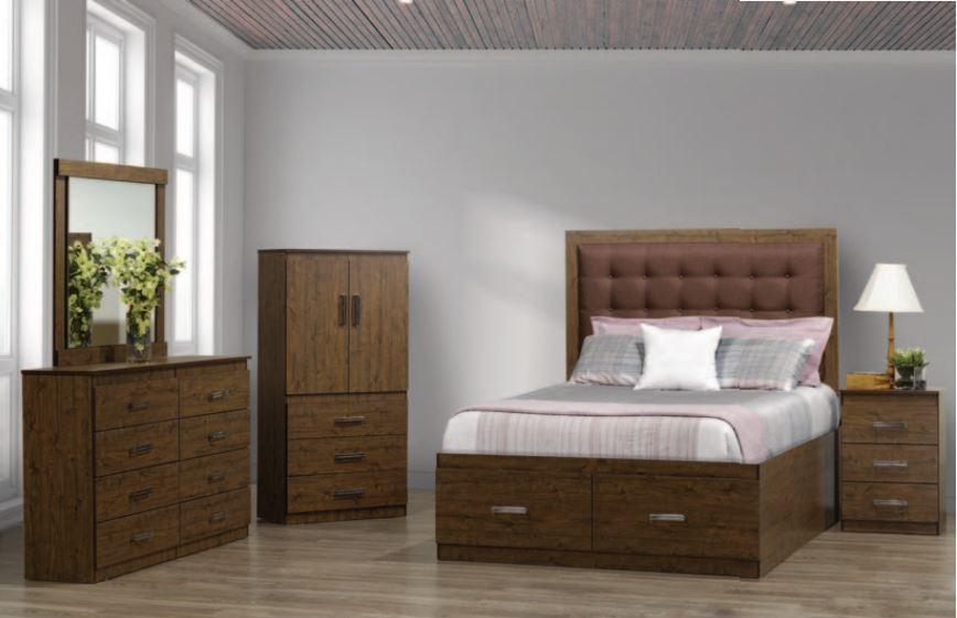 Modern Rustic Bed - NB175 - Dreamland Home Furnishing