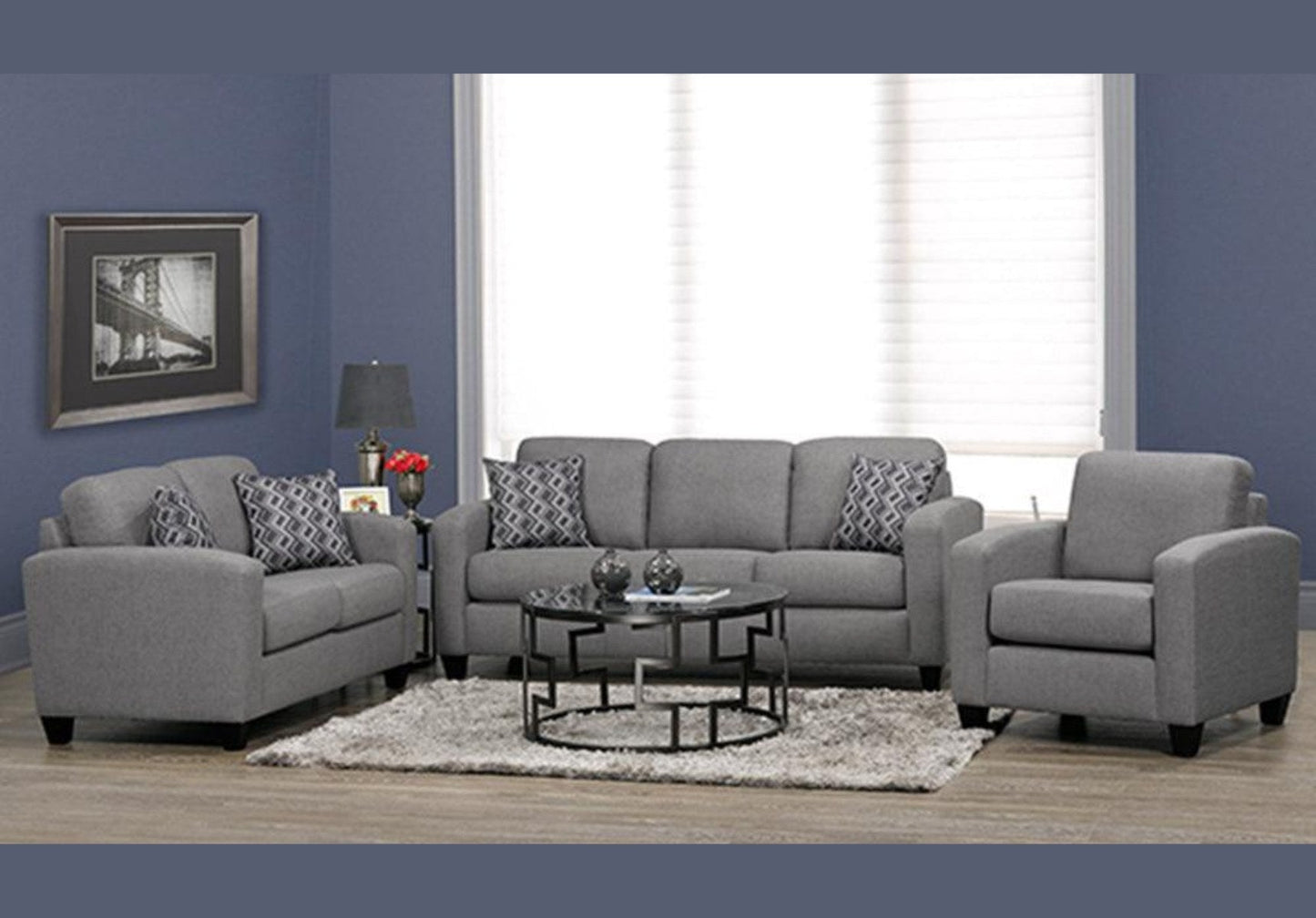 Lyons Charcoal Sofa Collection - 1775