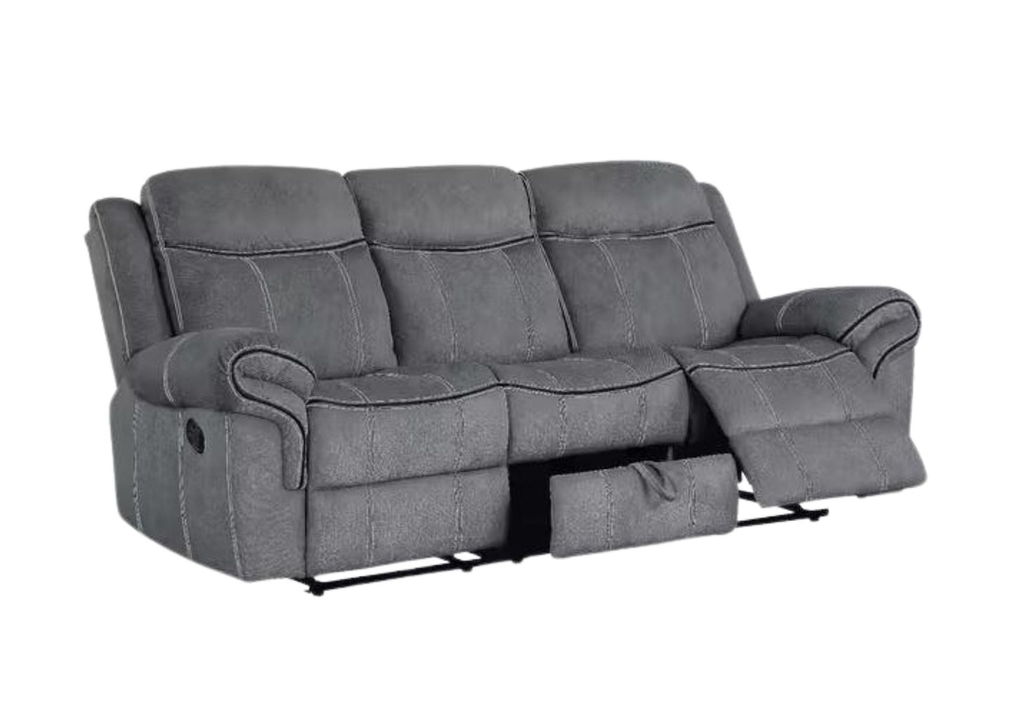 3pcs Fabric Manual Recliner Set - 0028