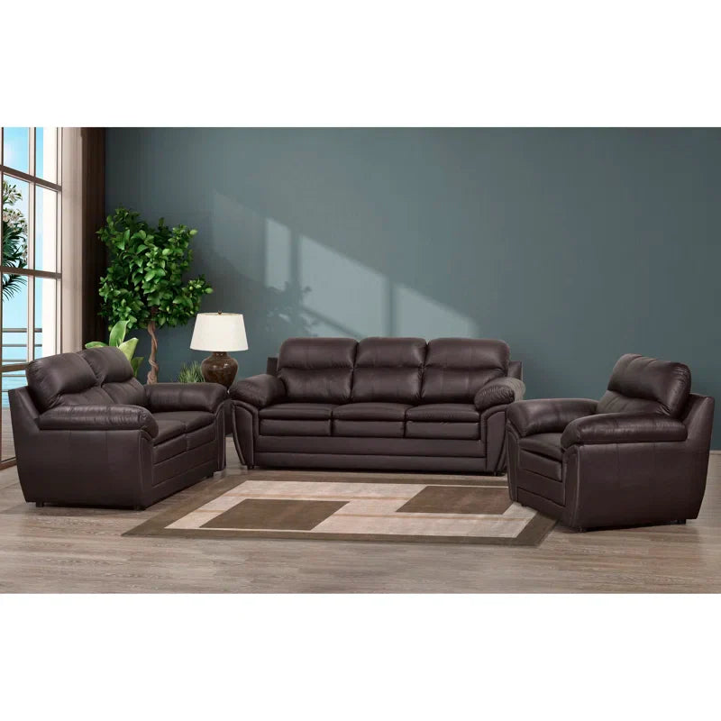 Canadian Made 3Pc Leather Sofa Set - 5000 - Dreamland Home Furnishing