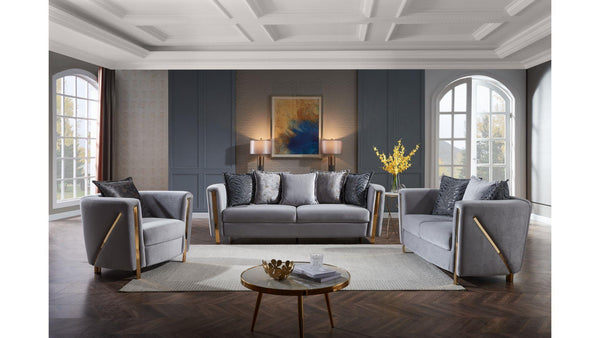 CHANELLE - Luxury 3Pc Sofa Set - Dreamland Home Furnishing