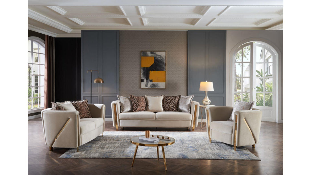 CHANELLE - Luxury 3Pc Sofa Set - Dreamland Home Furnishing