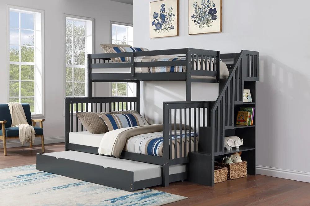 High-Quality Solid Wood Bunk Beds - B-1850/51/52