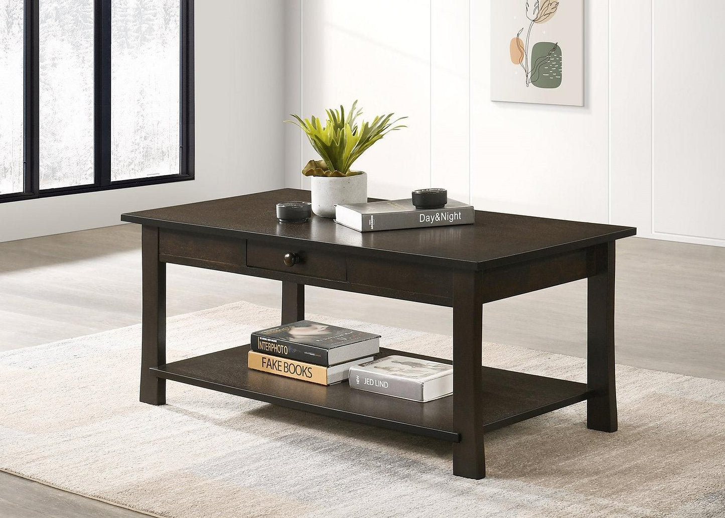 Espresso Coffee Table - Furniture Empire