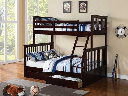 Solid Wood Bunk Beds - B-122 E/G/W/H