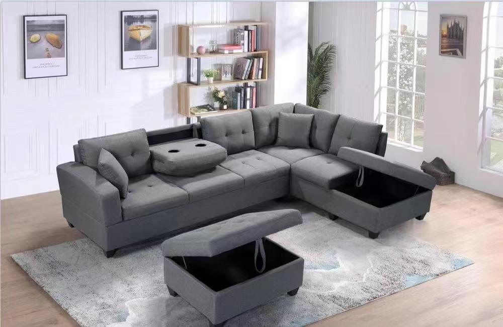 2727 Reversible Sectional Sofa + Free Ottoman