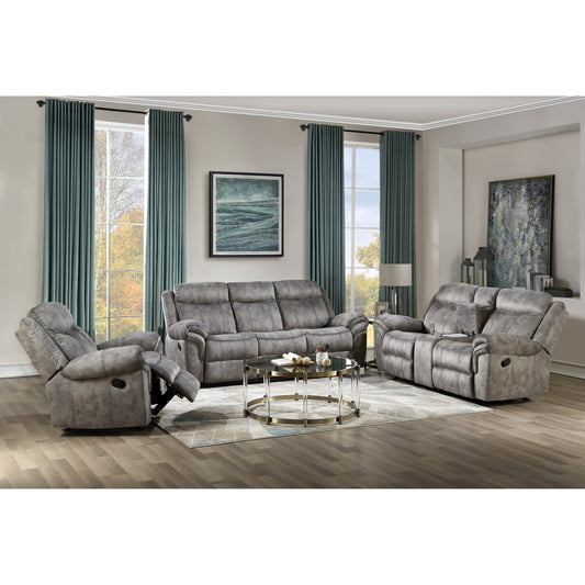 0028-3pcs Fabric Manual Recliner Set